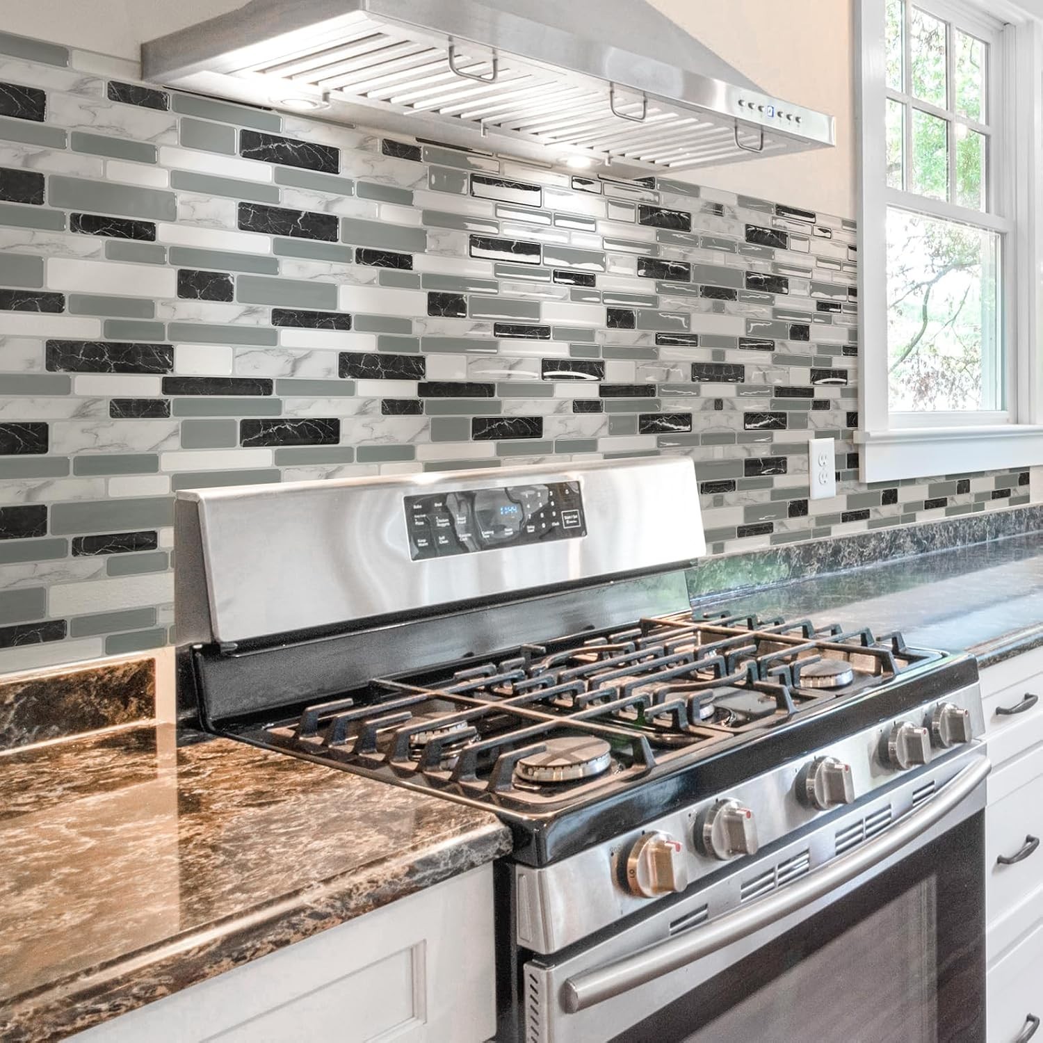 Easy DIY 12″x12″ Backsplash Tiles (20 Sheets)