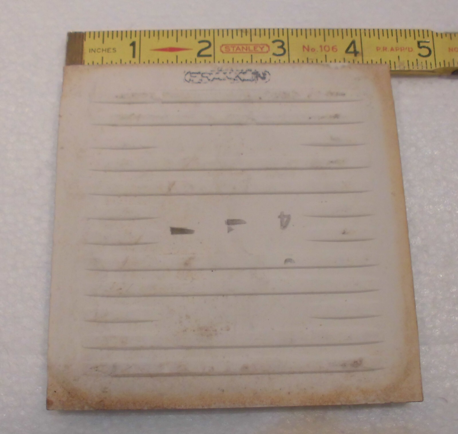 1 pc. Green – Blue: Matte Ceramic Tile by Franklin Co. 4-1/4″ Criteria 1930’s