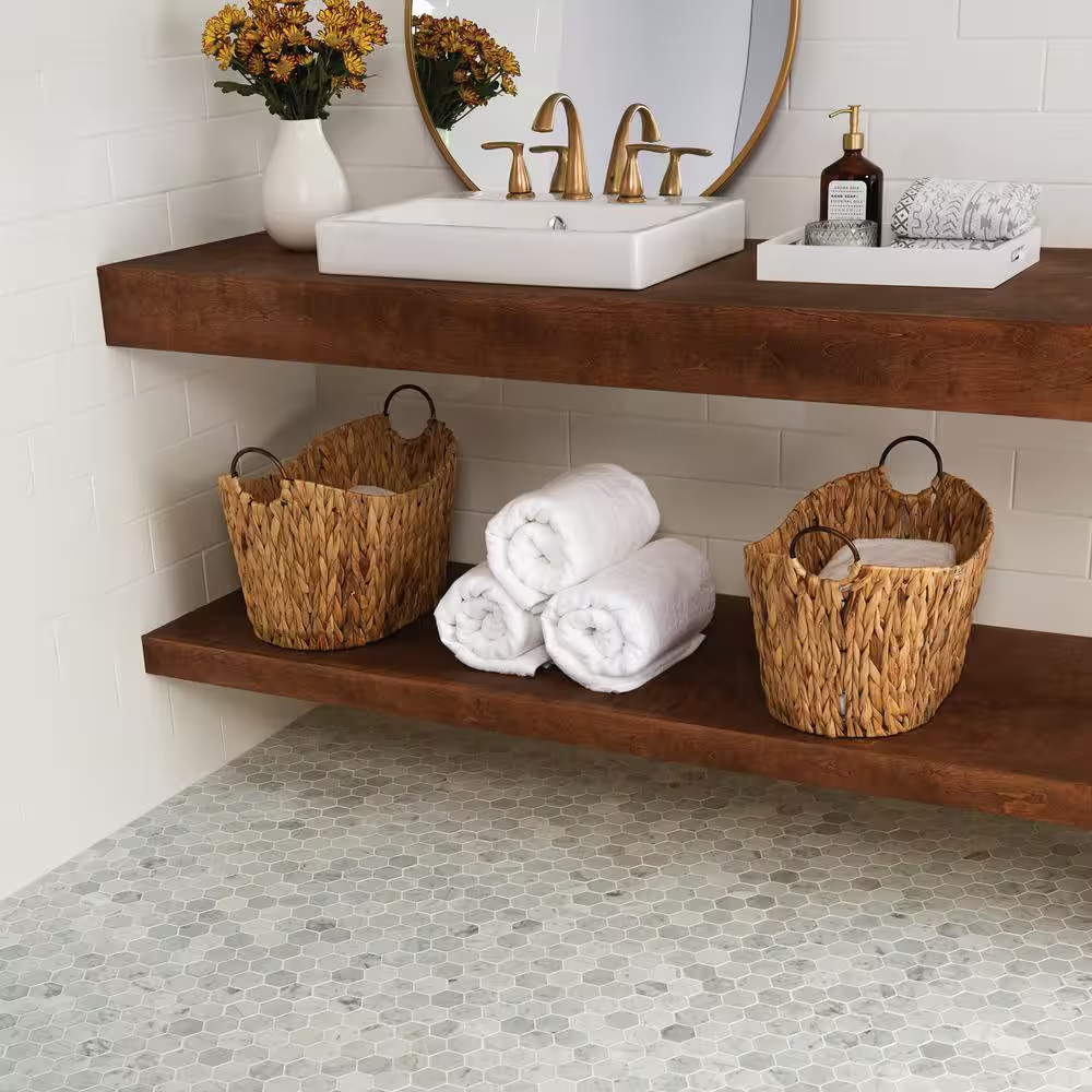 Restore Mist Honed 12 In. X 12 In. Marble Mosaic Tile (0.97 Sq. Ft./ Piece)