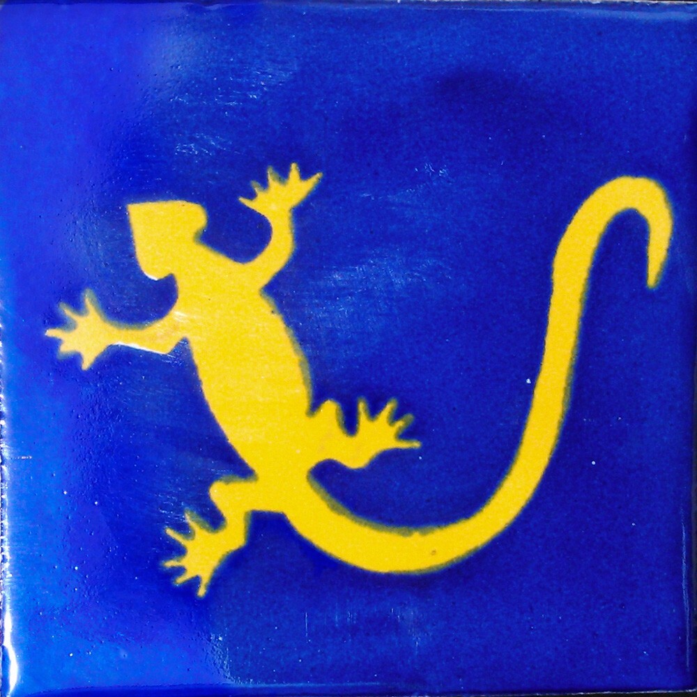 C#122) MEXICAN TILES CERAMIC HAND MADE SPANISH INFLUENCE TALAVERA MOSAIC ART