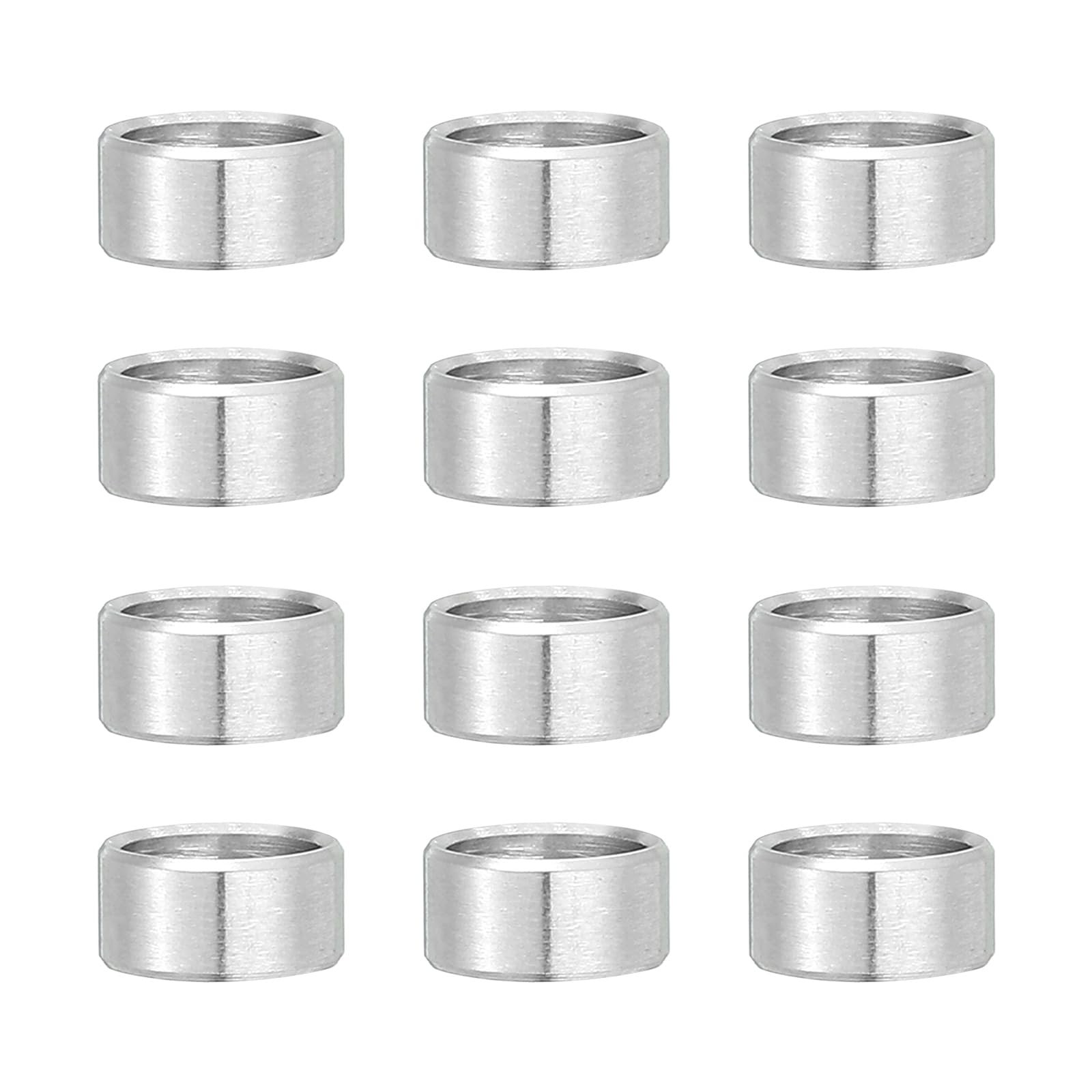 PATIKIL M8 Stainless Steel Spacers, 8mm ID x x 10mm OD x 4mm, Silver