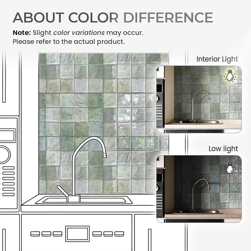 Peel & Stick Wall Panels Modern Resin Mosaic Tiles Home Decor Living Room New