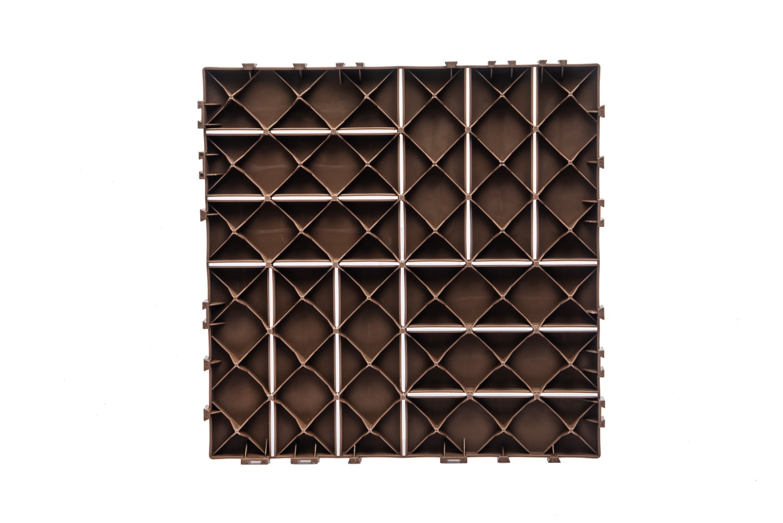 68-Pack 11.42″x11.42″ Interlocking Plastic Deck Tiles – 61.60 Sq.Ft Flooring