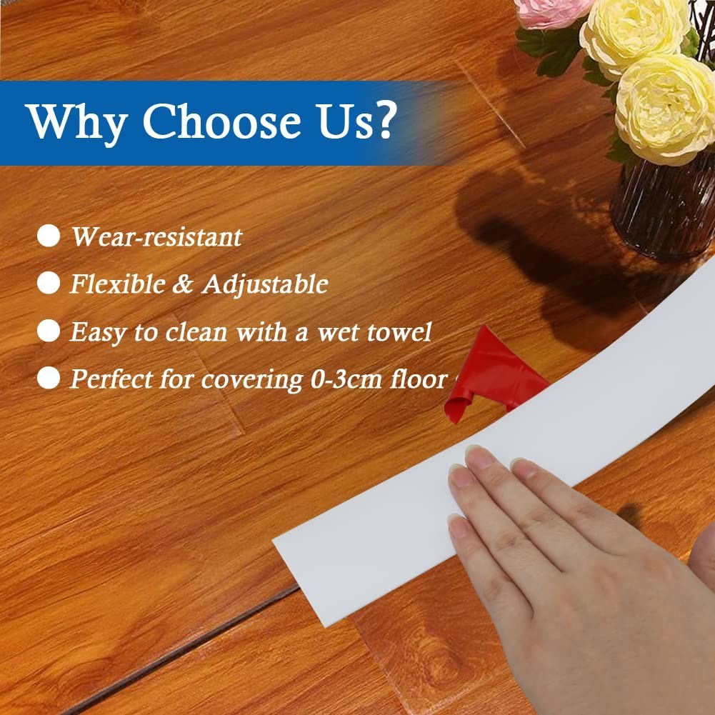 Floor Transition Strip Self Adhesive Floor Cover Strips Laminate 3″ Wide Viny…