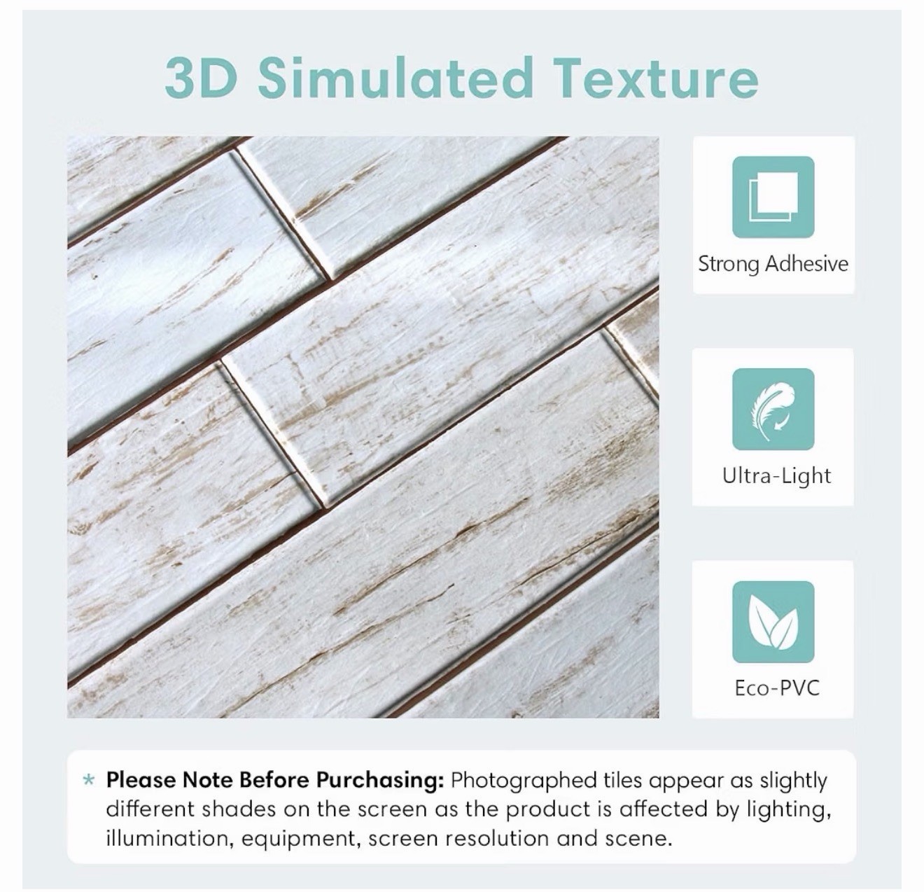 Commomy 10 Pcs 3D Peel and Stick Wood Wall Panels for Walls -11.8″x11.8″