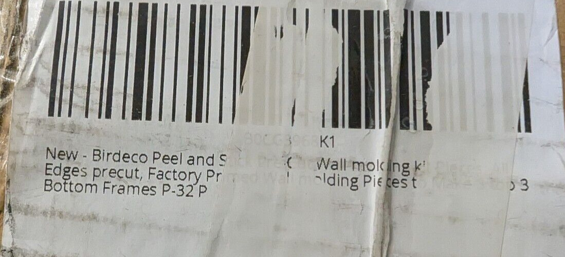 Birdeco – Peel and Stick Pre-Cut Wall molding kit – Factory Primed Wall molding