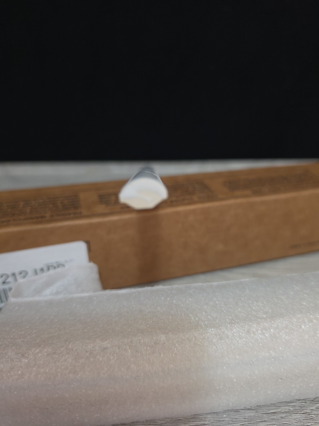 12 Daltile 8798 Arctic White Color 1/2 X 12 Jolly Ceramic Wall Tile Trim 55501