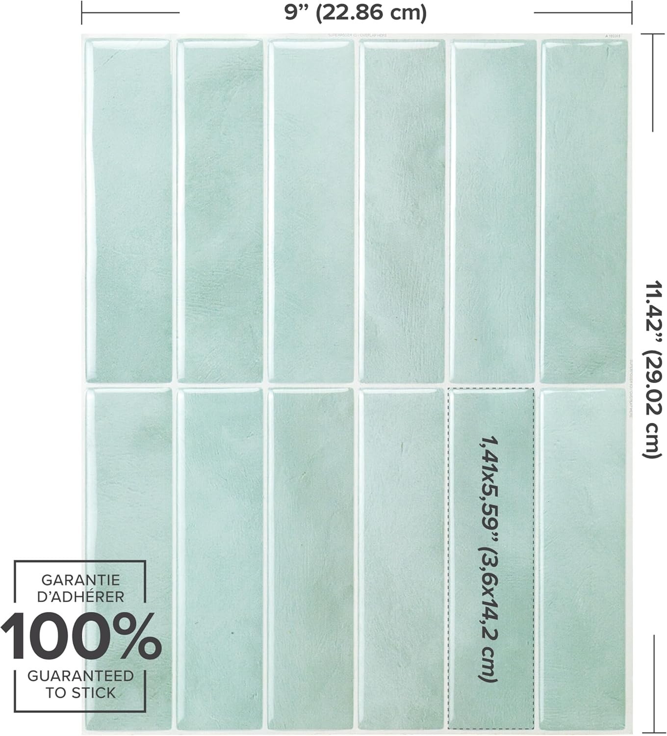 Transform Your Space: 5 Sheets of 11.43″x9″ Glossy Moroccan Peel and Stick Tiles