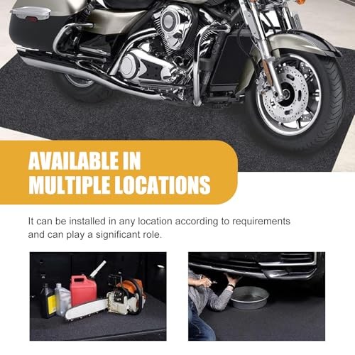 Car Oil Spill Mat, Slip-Resistant & Absorbent Heavy-Duty Garage Floor Mat,