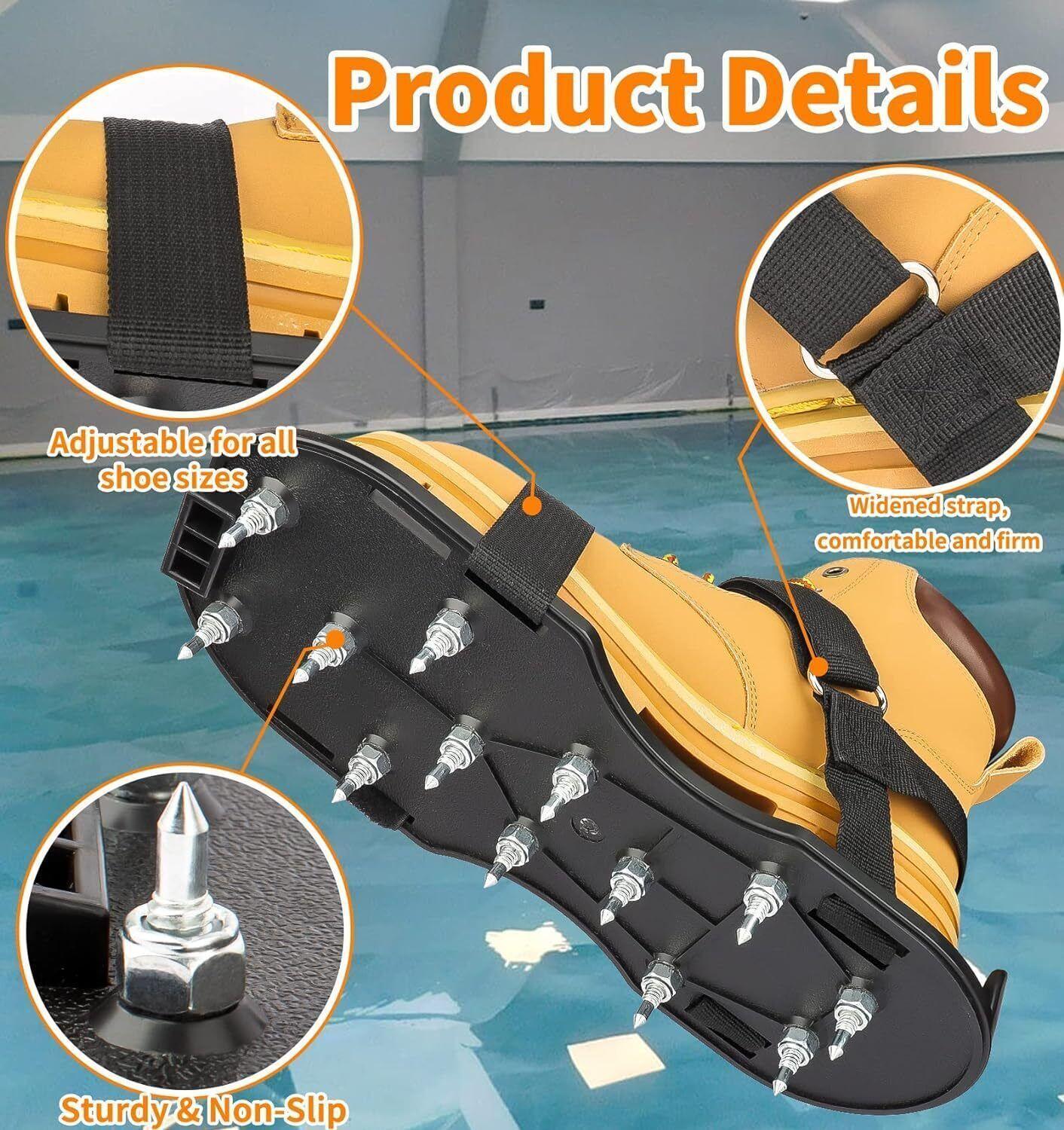 Epoxy Floor Spiked Shoes Fully Assembled Gunite Spiked Shoes with 3/4″ Short …