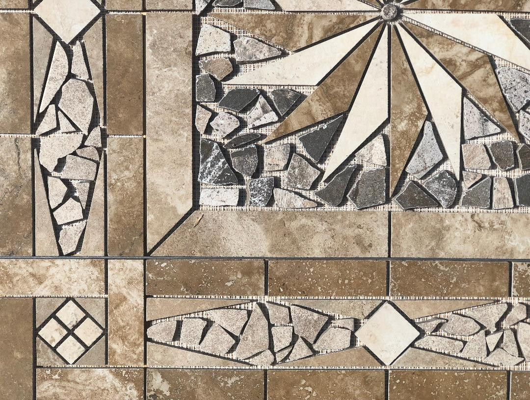36″ x 36″ Tile Medallion Deco – Daltile Esta Villa & Affintiy tile series