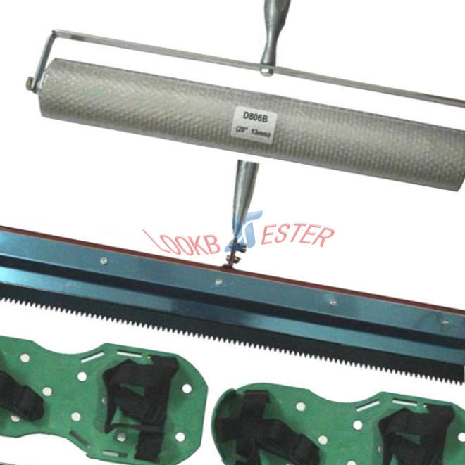 Cement Self-leveling Kit Tool Epoxy Floor Paint Roller Blade Spike Construction