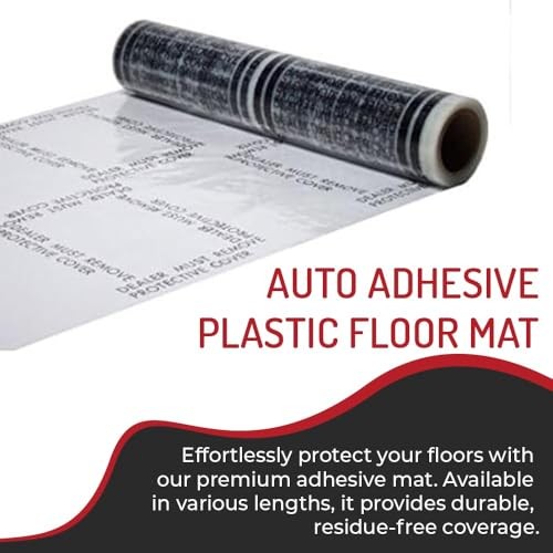 Hi Tech Auto Adhesive Plastic Floor Mat 4 mil 200 ft Roll