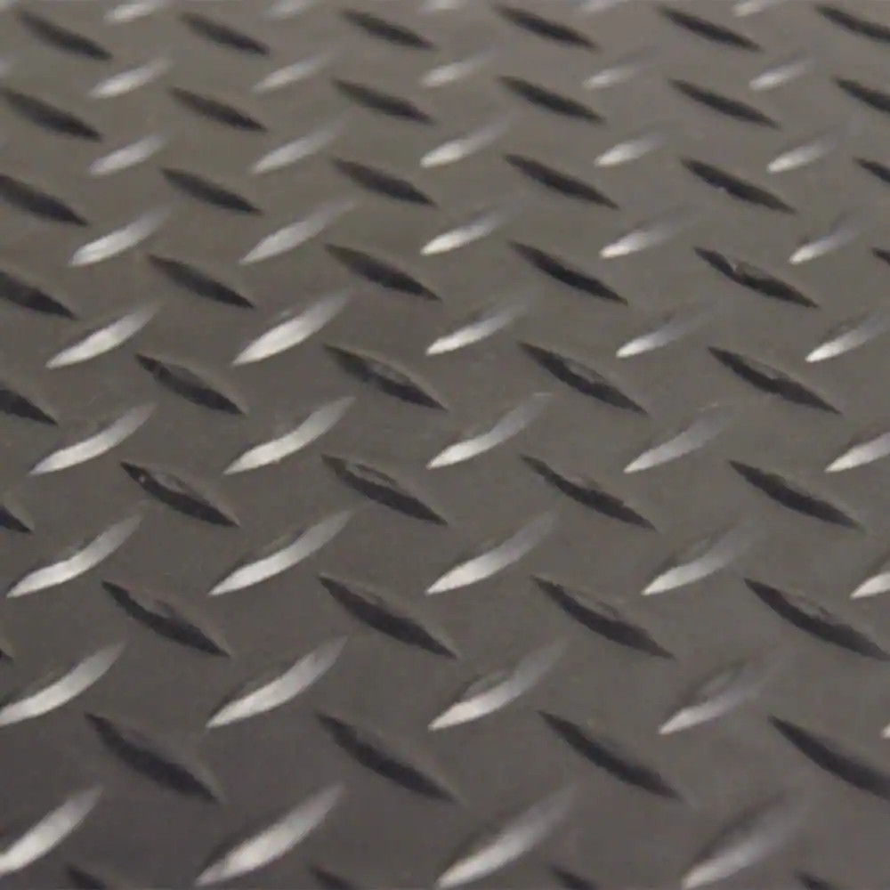 Garage Gym Rubber Floor Mat Diamond Plate Non Slip Flooring Roll 4 X 8 Feet