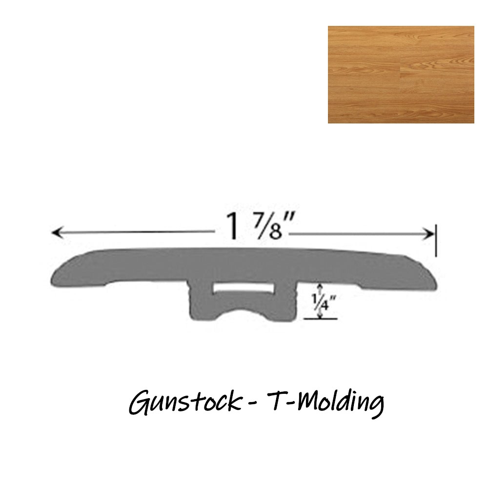 PRODURA Gunstock 28mil Heavy Duty Wearlayer Vinyl Click Luxury Floor 48x7inx8mm