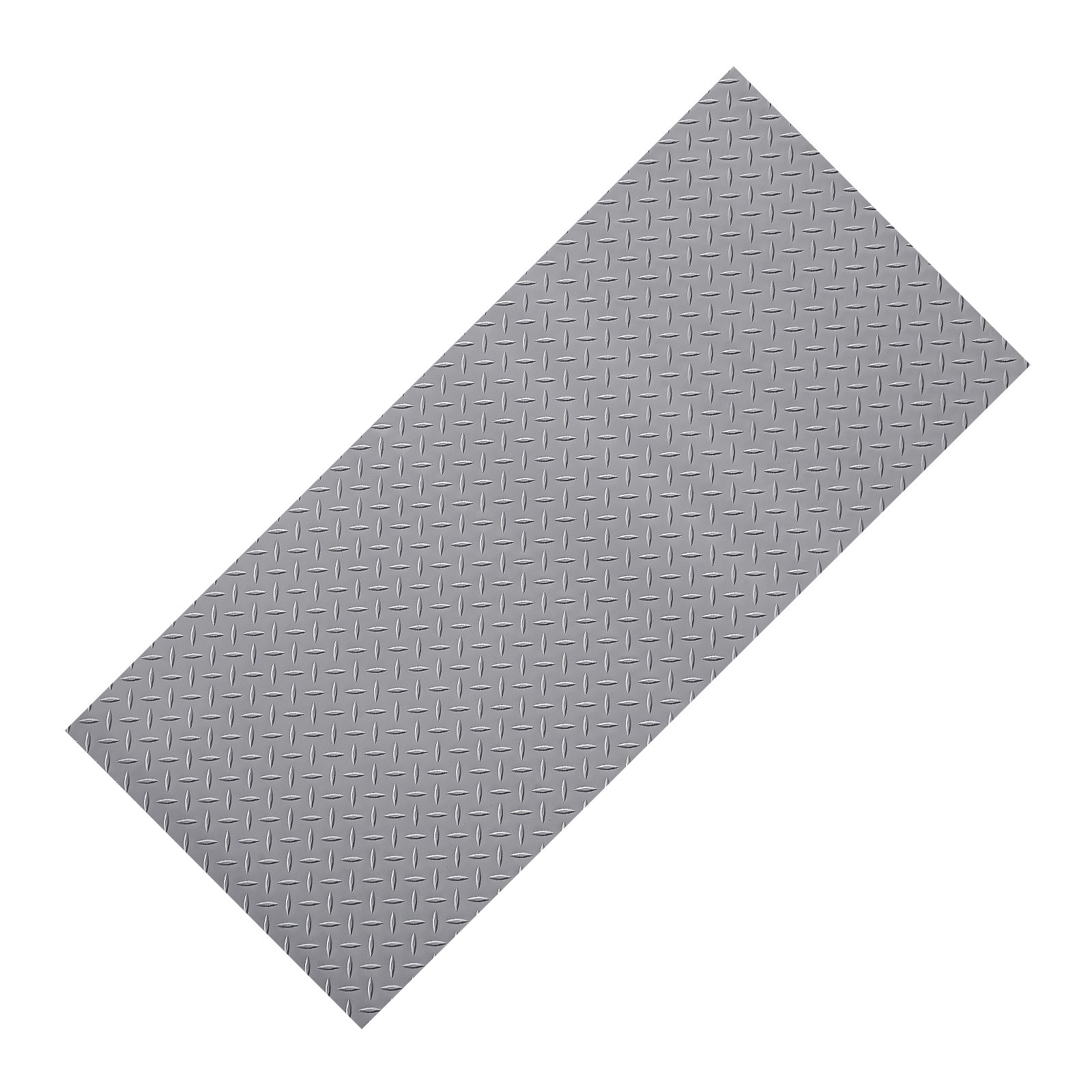 VEVOR Garage Floor Roll 7.5×17 ft PVC Diamond Mat Non-Slip Silver Gray