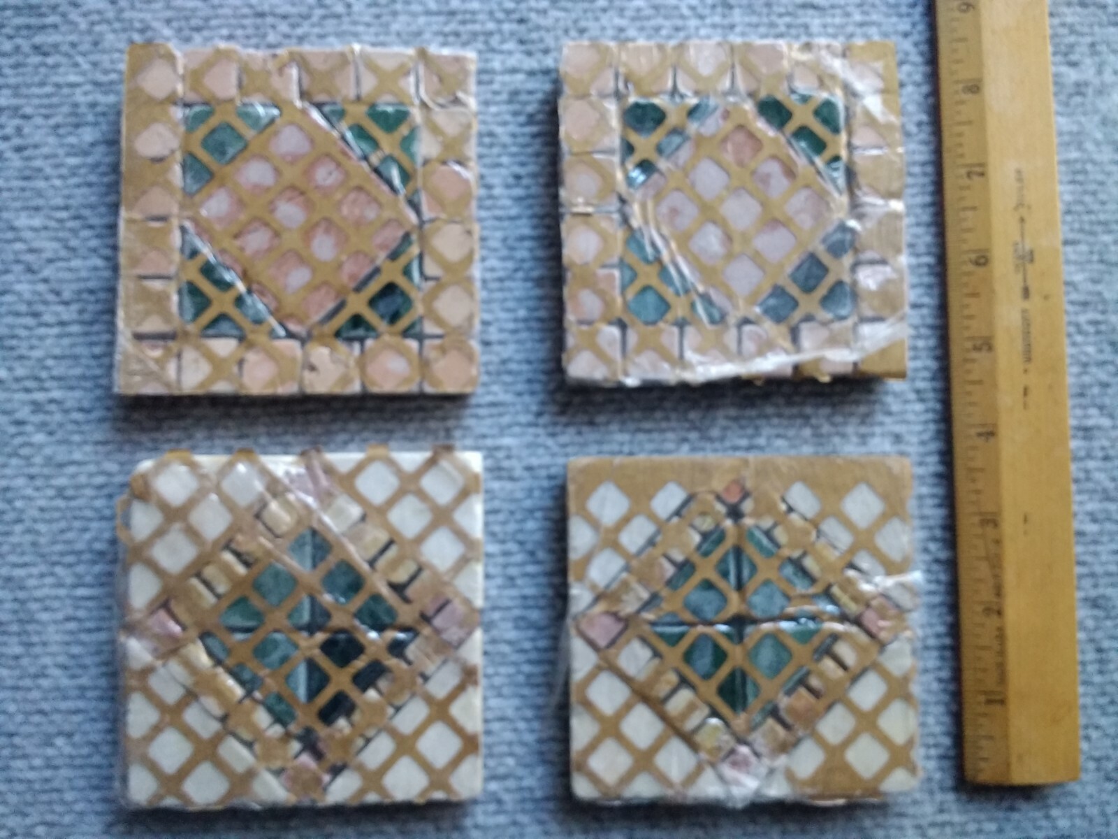 4 Stone Design Decorative Flooring Tile Inserts Home Decor 3.75″ x 3.75″