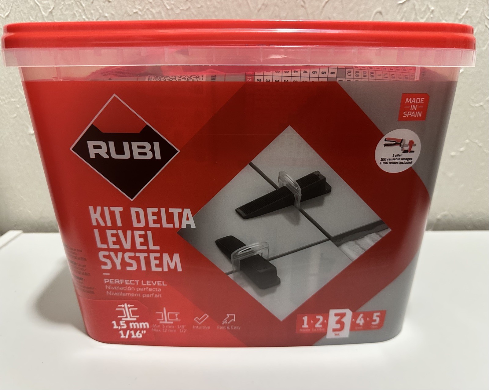 RUBI Delta Level System Kit Clip – Size 1/16″