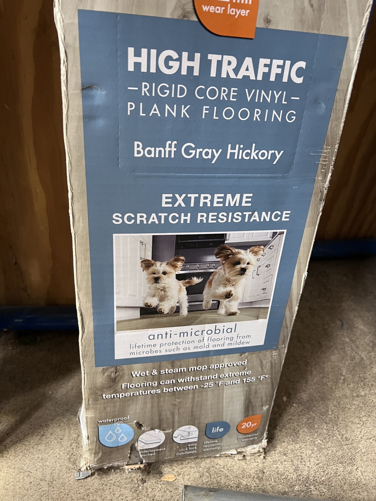 Lifeproof Extreme Scratch Resistance Rigid Core Vinyl Plank Flooring Gray Hickor
