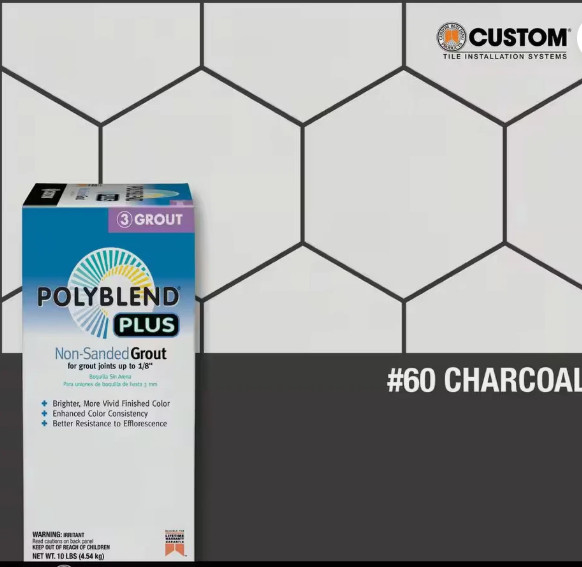 Polyblend Plus – Charcoal – 10 lb – Non-sanded Grout