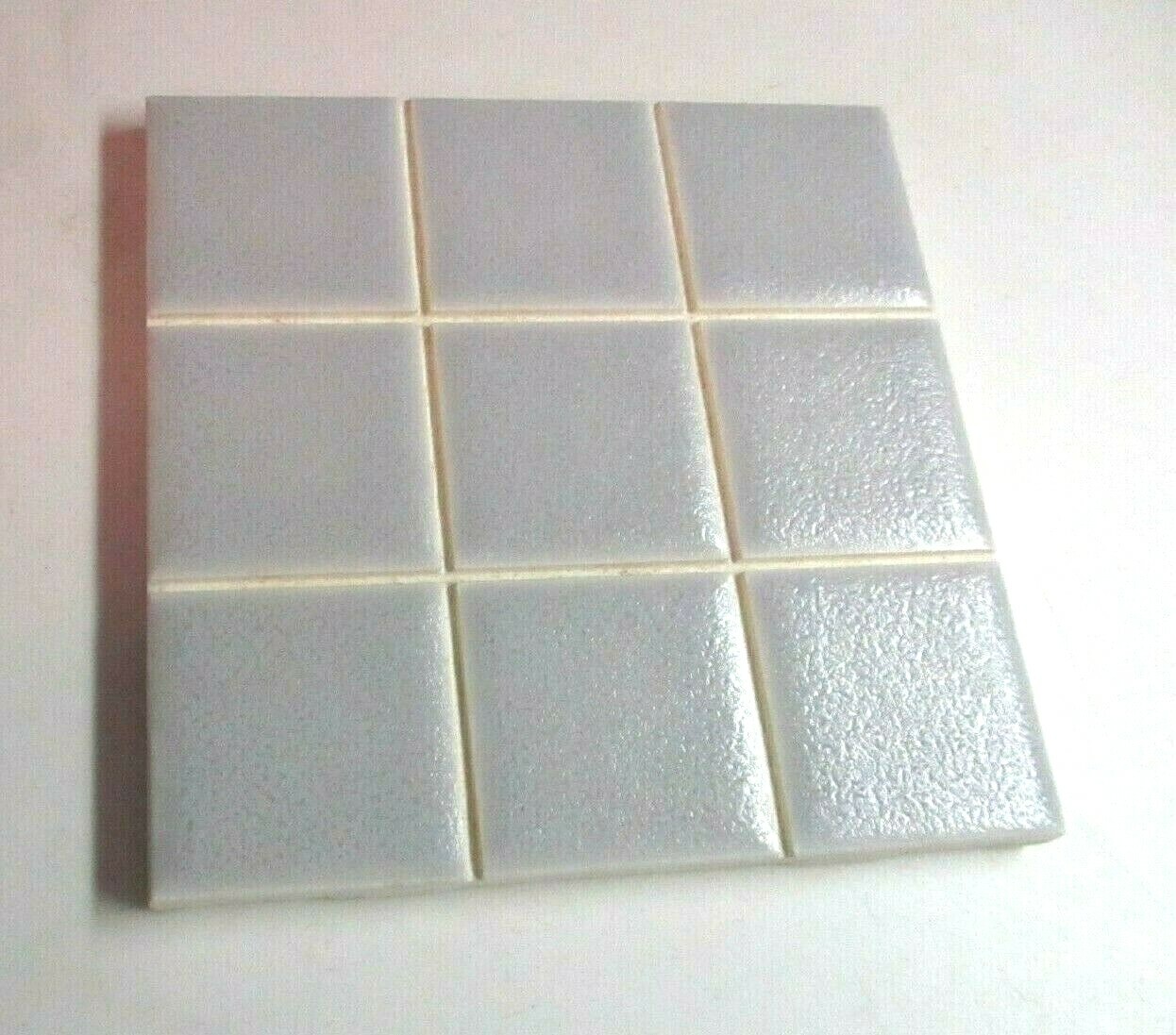 1 Scored Wall Tile AO American Olean US 1960 Ceramic 4-1/4″ Gray Crystalline MCM
