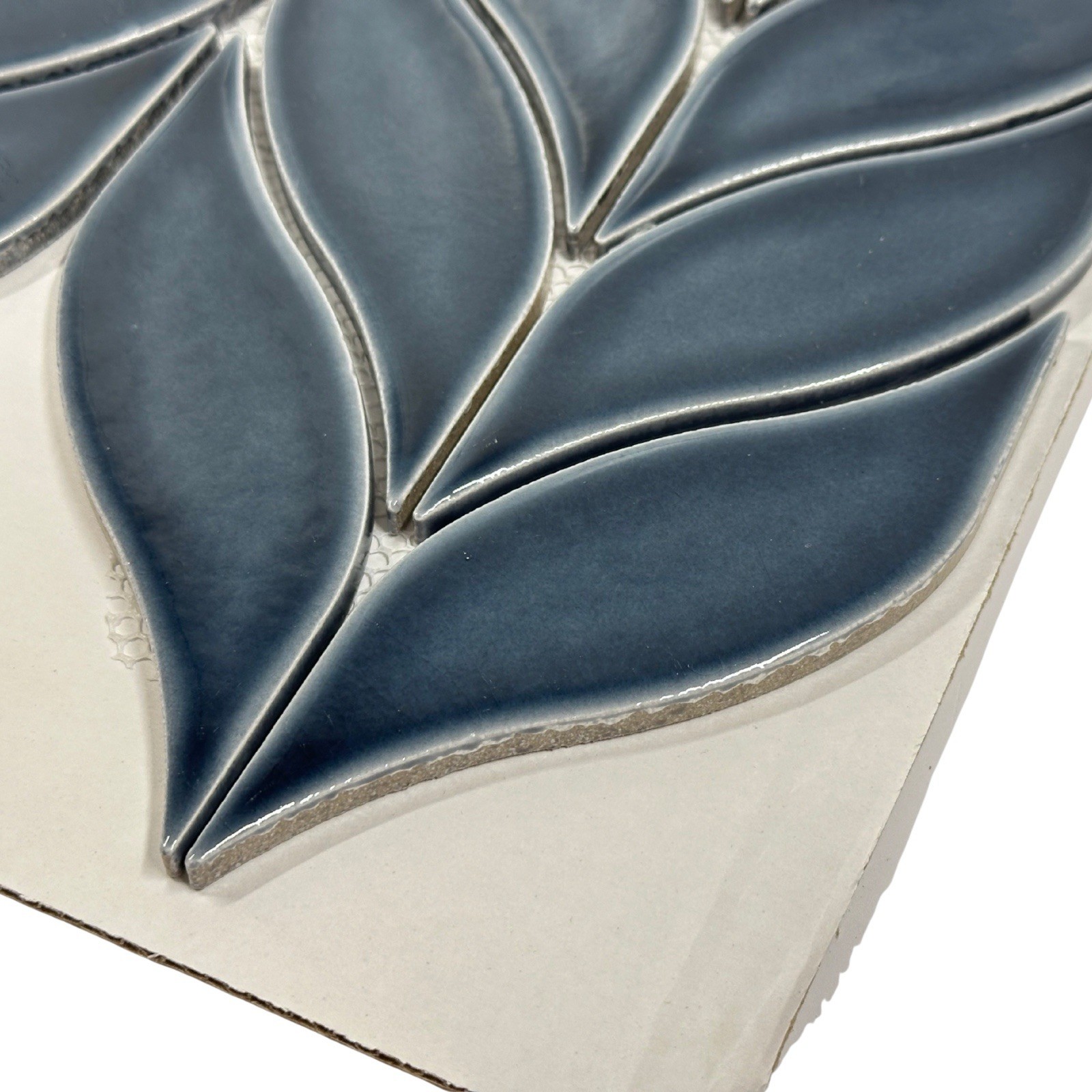 SOCI SSE-888 Winspear Navy Glossy Cambria Wall Tile Backsplash 10 Pack 11.5×12.5