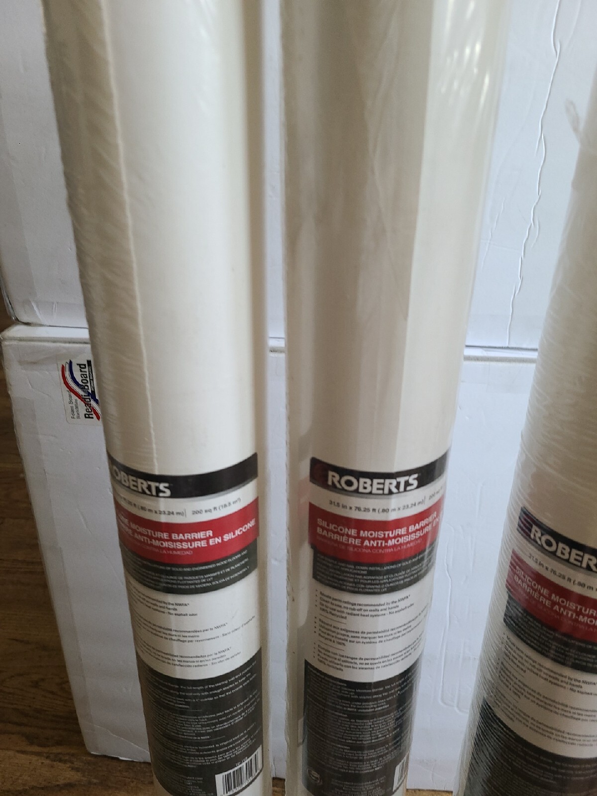 ROBERTS 70-198 Silicone Moisture Barrier 200 sq 31.5 in. x 76.25 ft. Lot of 4