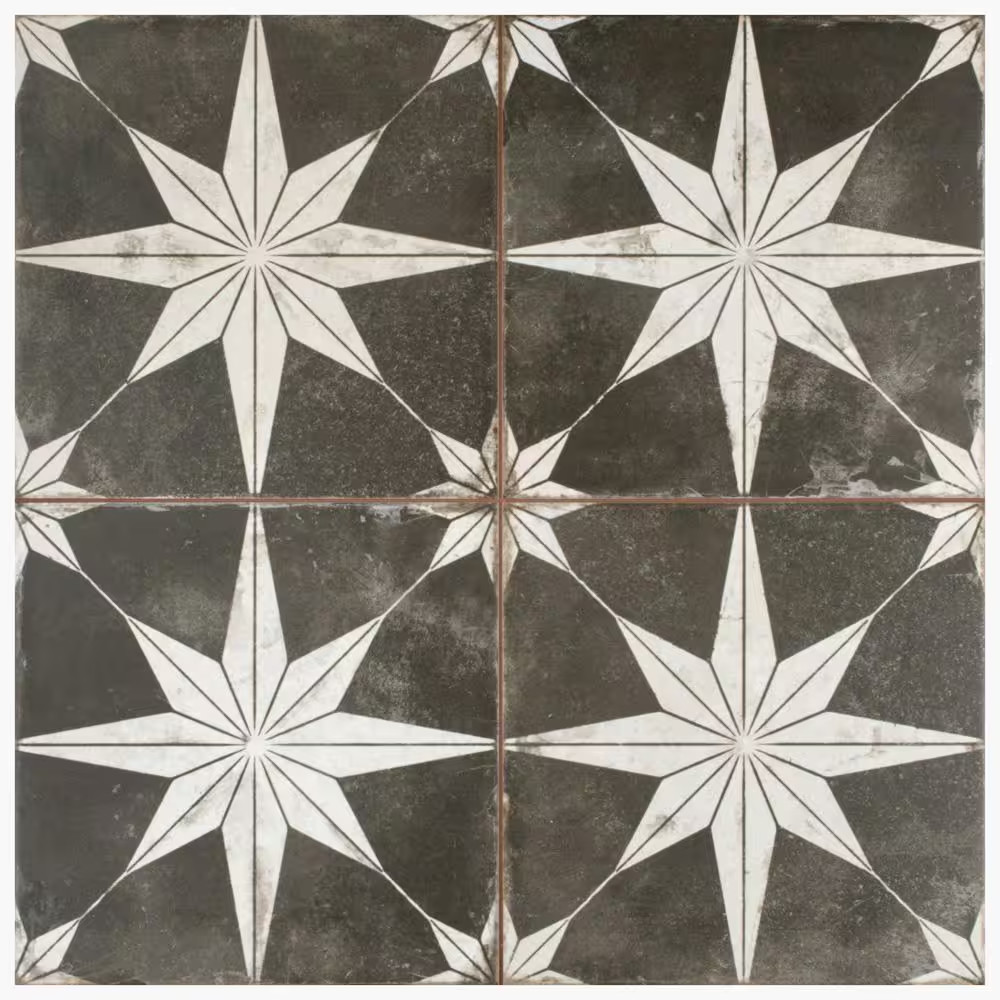 Kings Star Night 17-5/8 In. X 17-5/8 In. Ceramic Floor and Wall Tile (10.95 Sq.