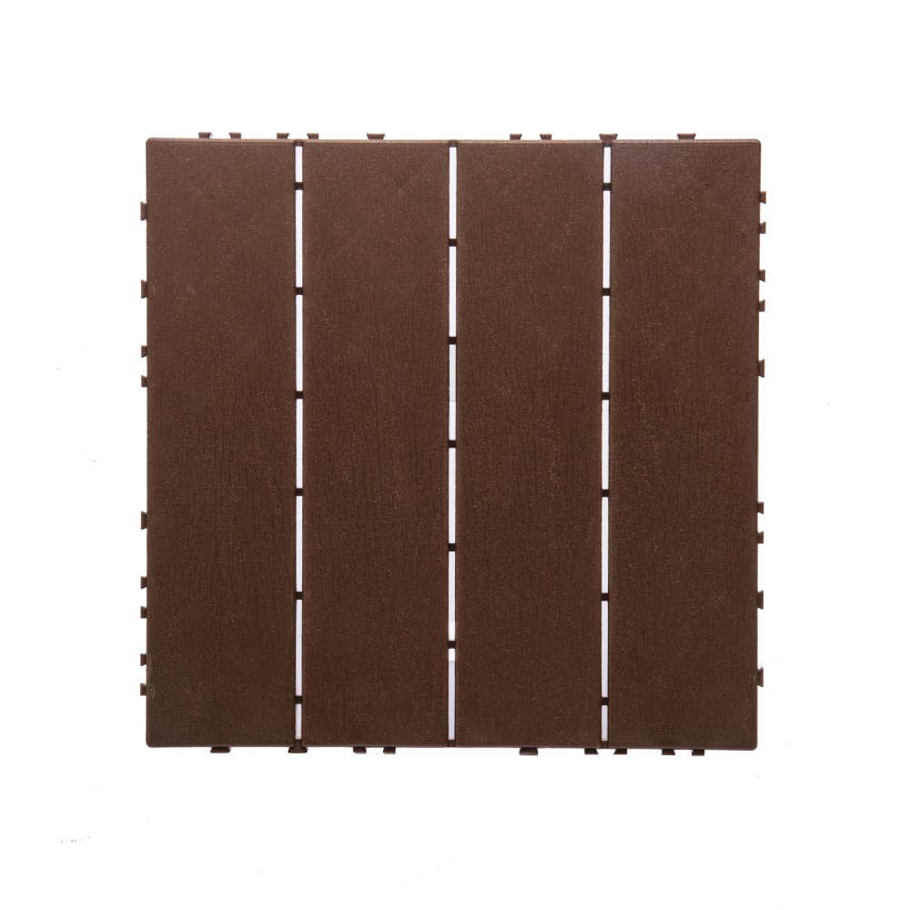 68 Pack Plastic Interlocking Deck Tiles Outdoor Indoor Flooring All Weather