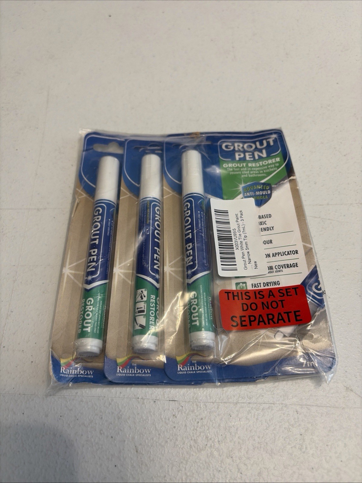 3P Grout Pen White Tile Paint Marker Waterproof Tile Grout Colorant & Sealer X 3
