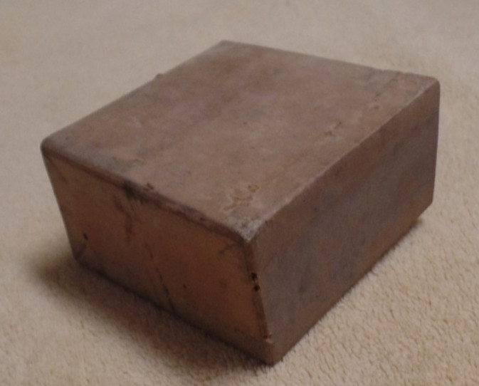 Vintage floor tile samples, Royalite, Paul Coste, Inc. Providence RI, with box