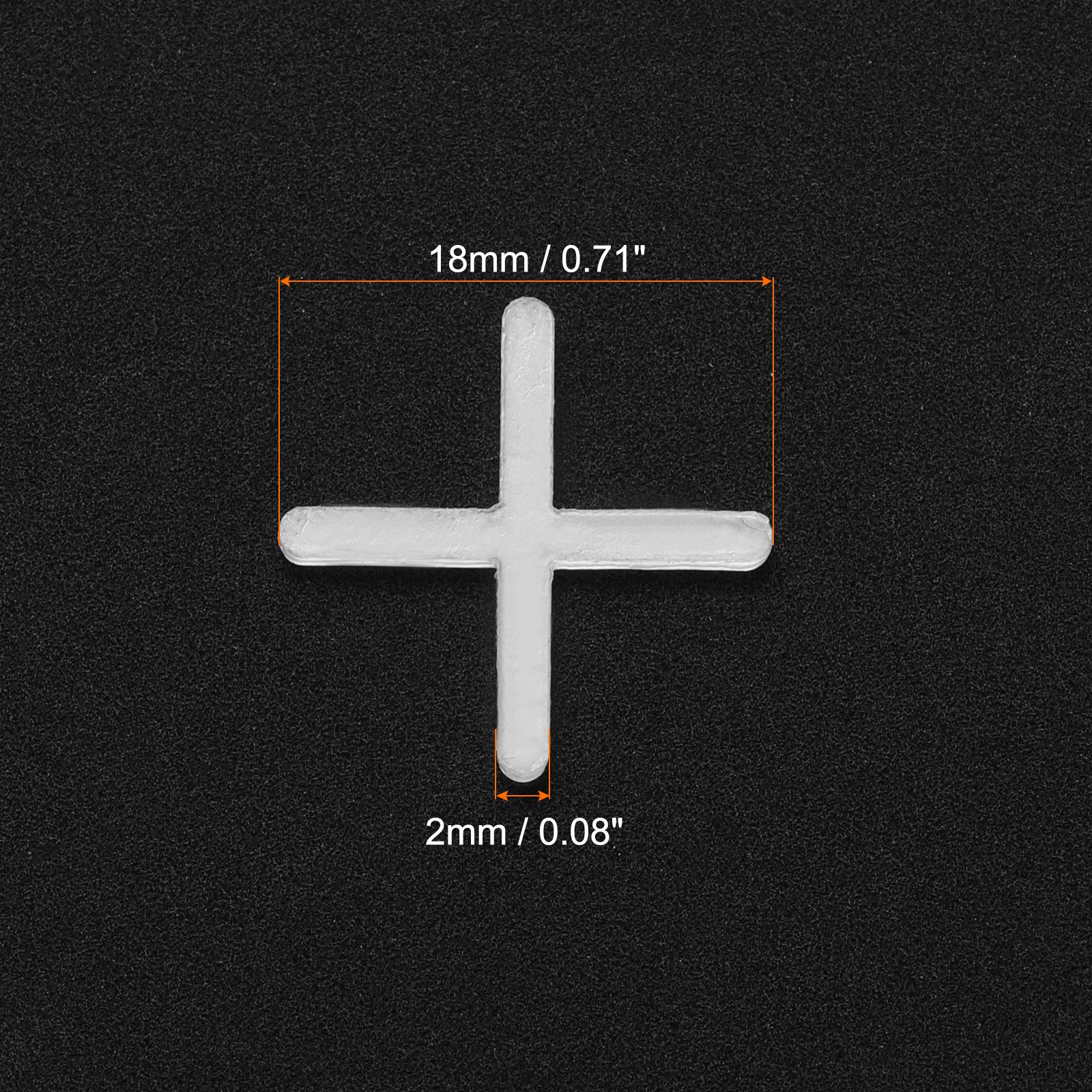 500pcs Tile Spacers 2mm Hard Plastic Cross Tiles Leveler Spacer for Ceramic