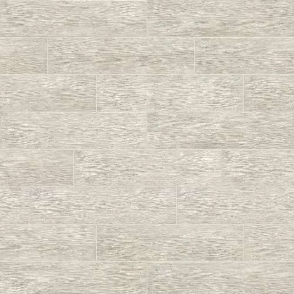Capel Bianco 6 In. X 24 In. Matte Ceramic Wood Look Floor and Wall Tile (17 Sq.