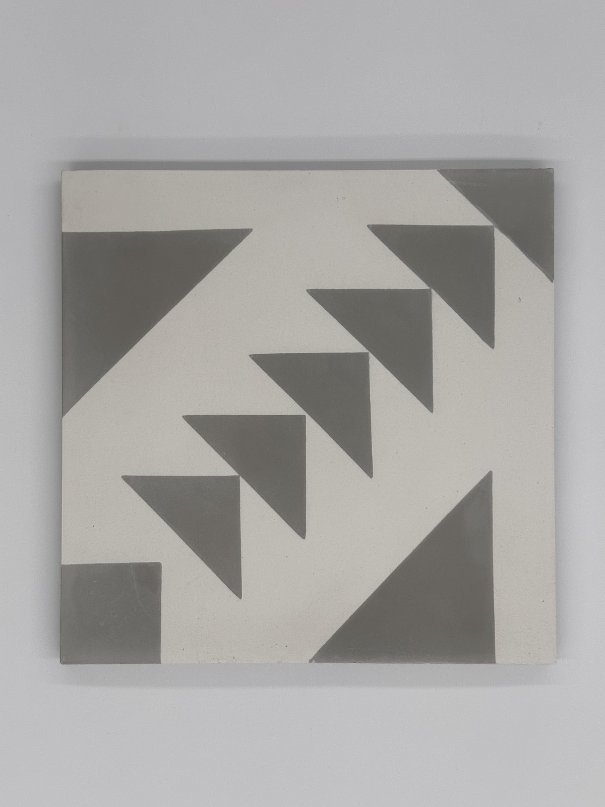 Echo Triangles Handmade Encaustic Cement Tile (Pre-Sealed)