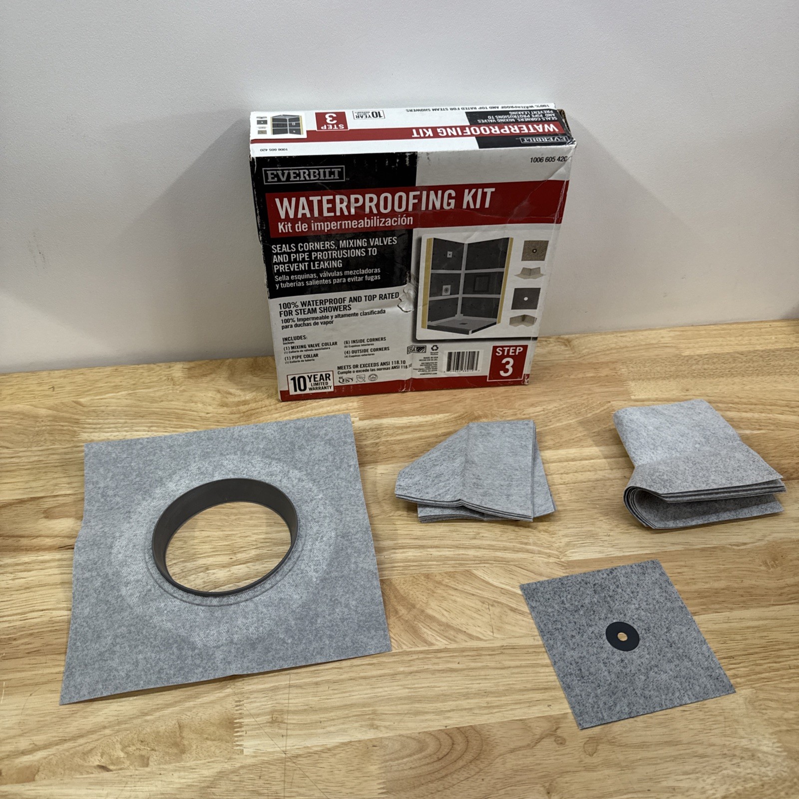 Everbilt Watershield Shower System 12-Piece Waterproof Shower Kit Underlayment