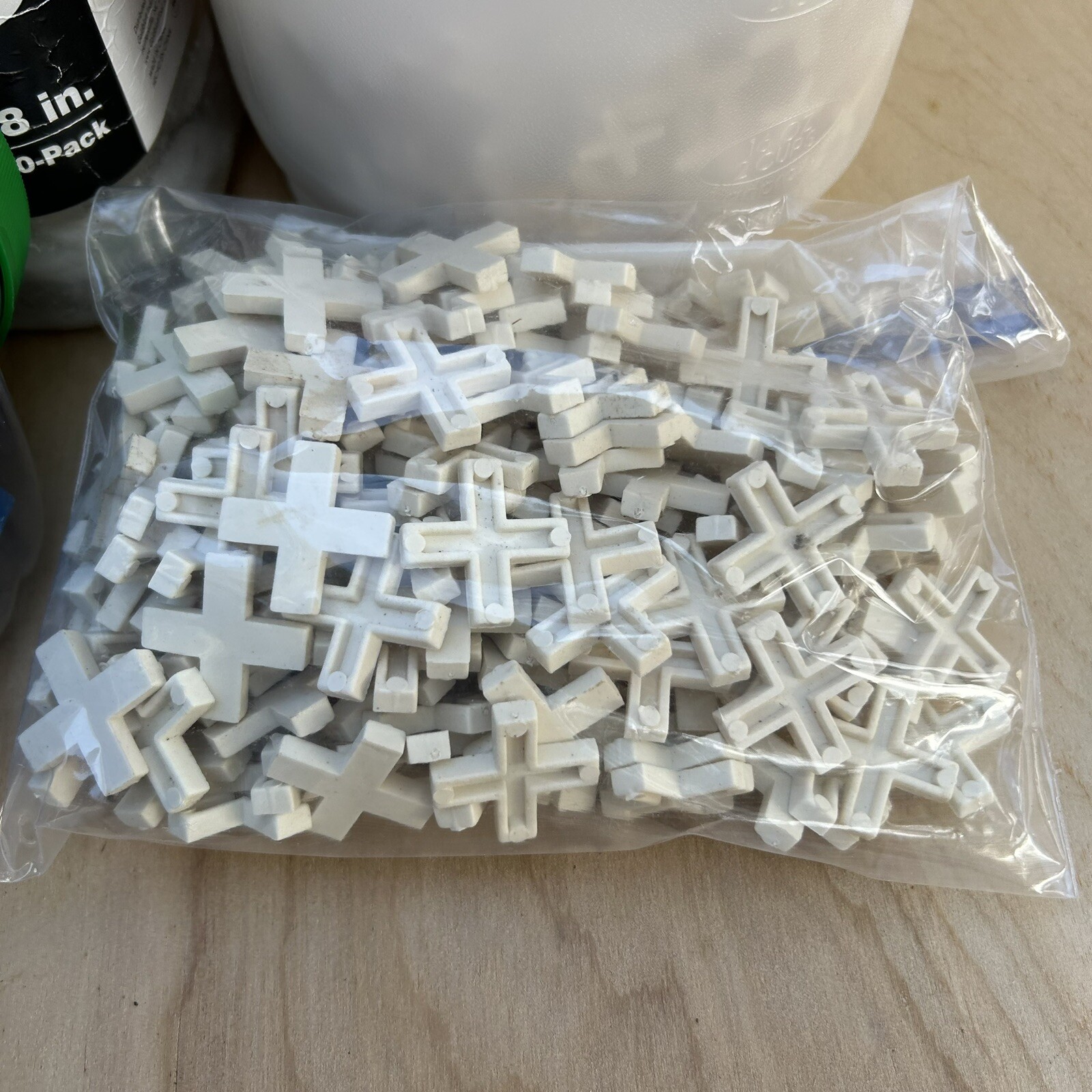 Lot Of 11 Different Styles Of Tile Spacers – 3/16”, 1/8”, 1/16” 3000 + Spacers