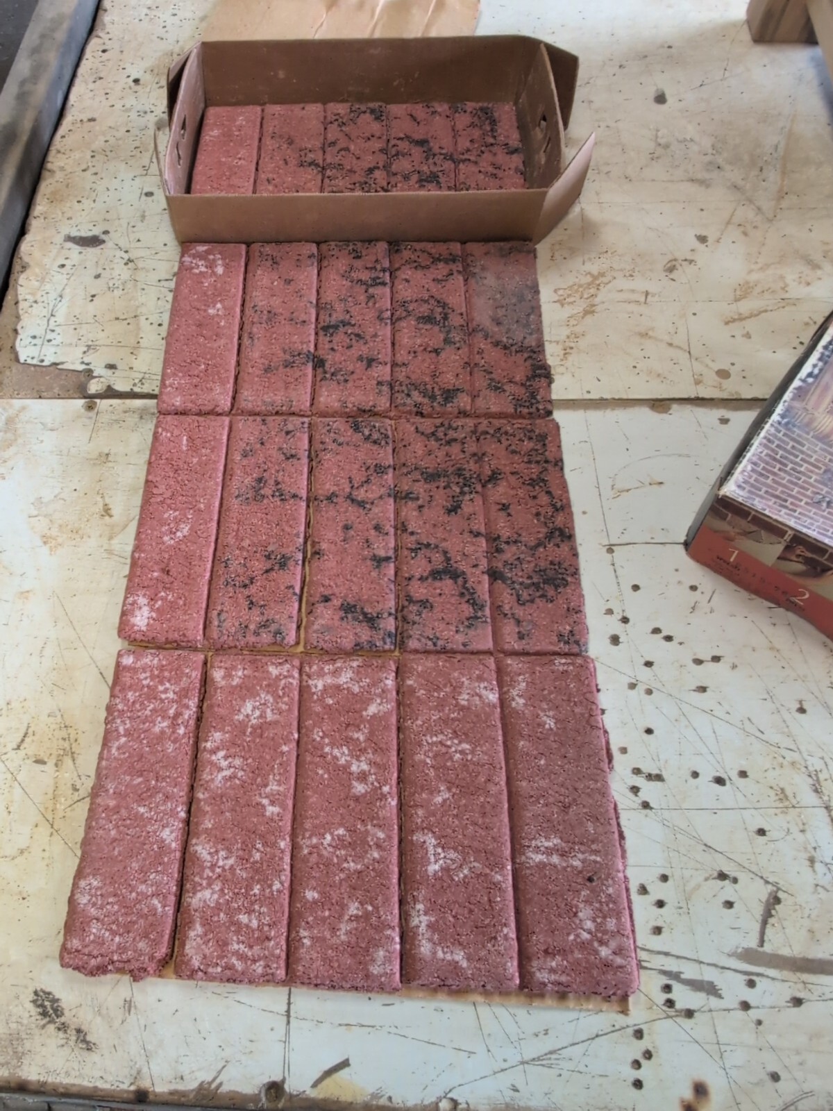 Vintage Z-Brick Inca 20 Facing Bricks New Old Stock Used Brick Style Retro Brick