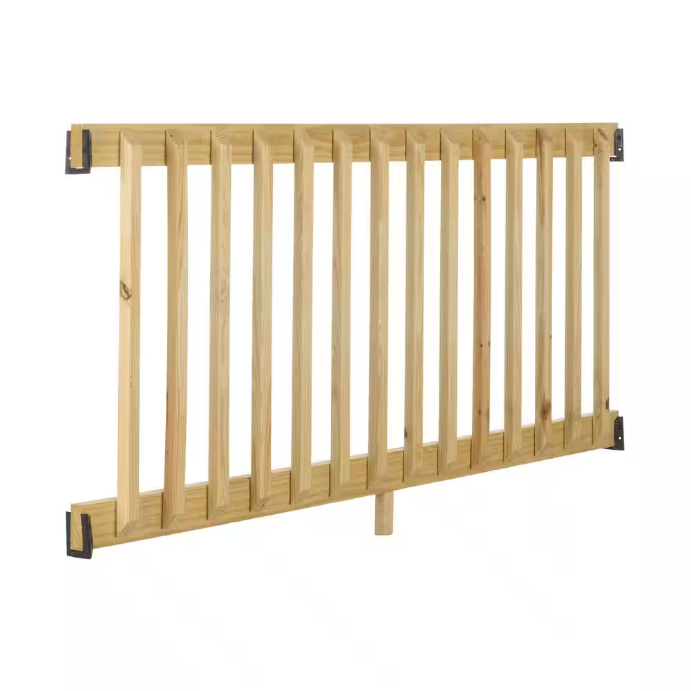 36 In. H X 72 In. W Pressure-Treated Southern Yellow Pine Wood Deck Horizontal R