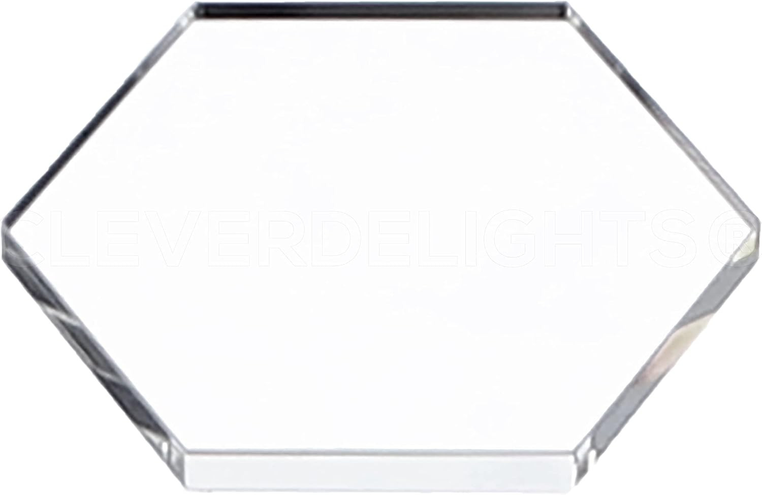 2 Inch Clear Hexagon Glass Tiles – 20 Pack – Art Craft DIY Home Transparent Mosa