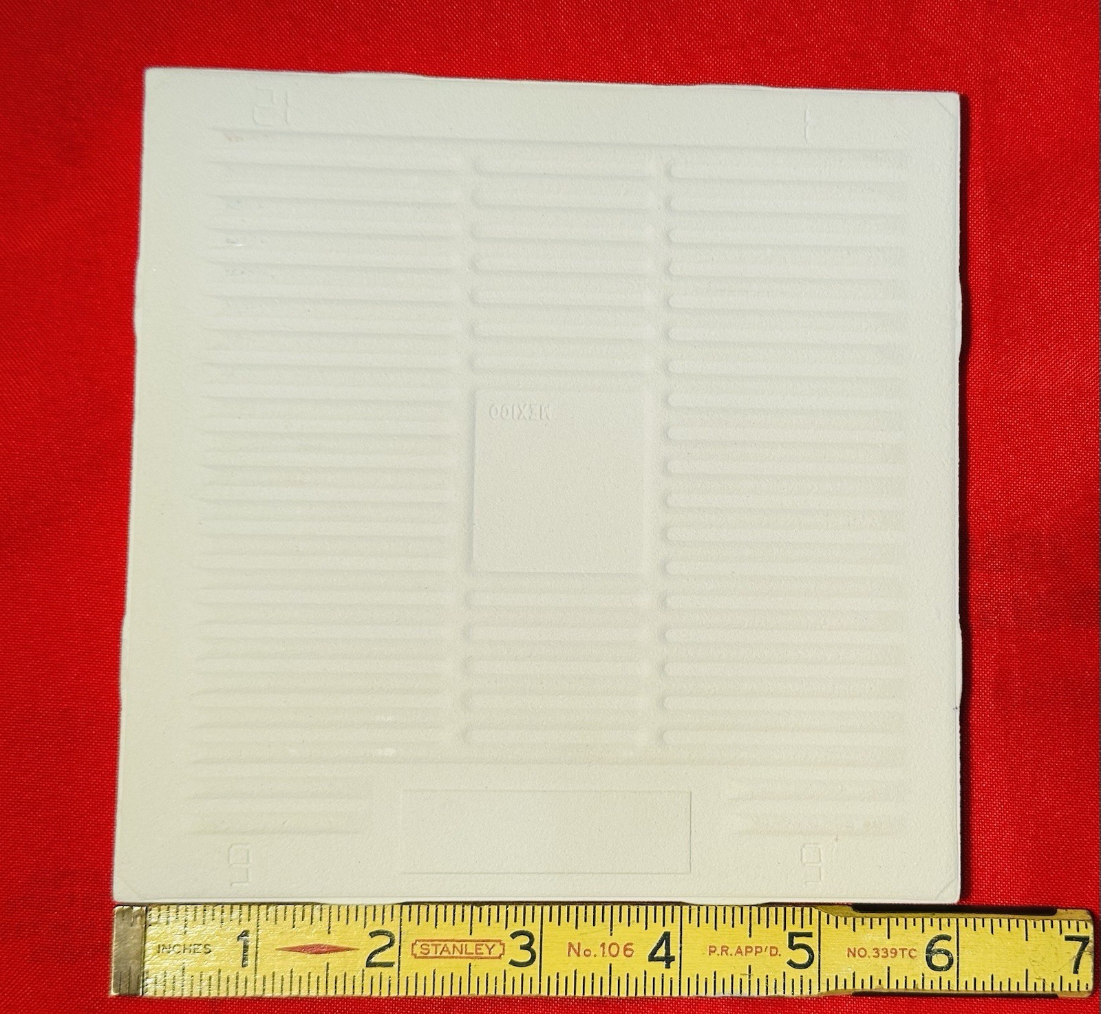 1 pc. Salt & Pepper: Ceramic Tile #45 by American Olean 6″ Glossy Speckled, New