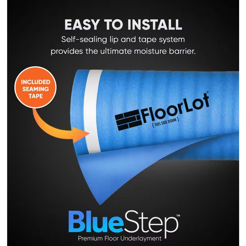 Bluestep 200 Sq. Ft. 3.58 Ft. X 56 Ft. X 3 Mm Underlayment for Laminate, Hardwoo
