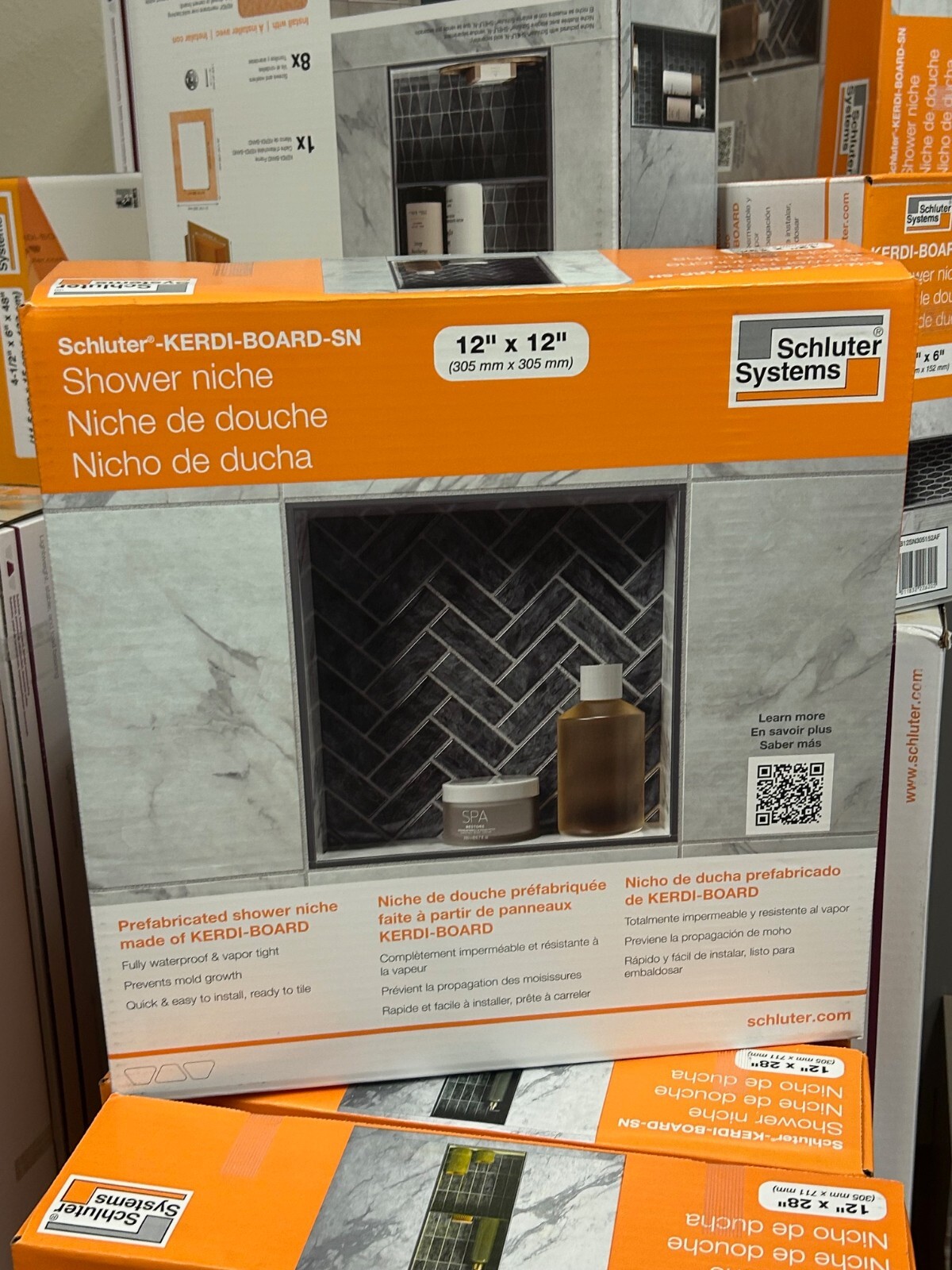 Kerdi 12″x12″ Shower Niche Schluter Systems KERDI BOARD KB12SN305305A New