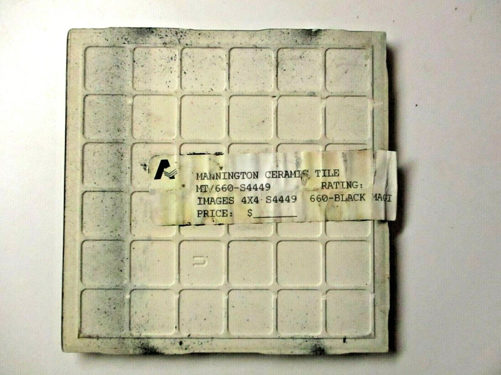 1 Bullnose Wall Tile Mannington USA 4-3/8″ SeeCond Gloss Black Magic Ceramic MCM