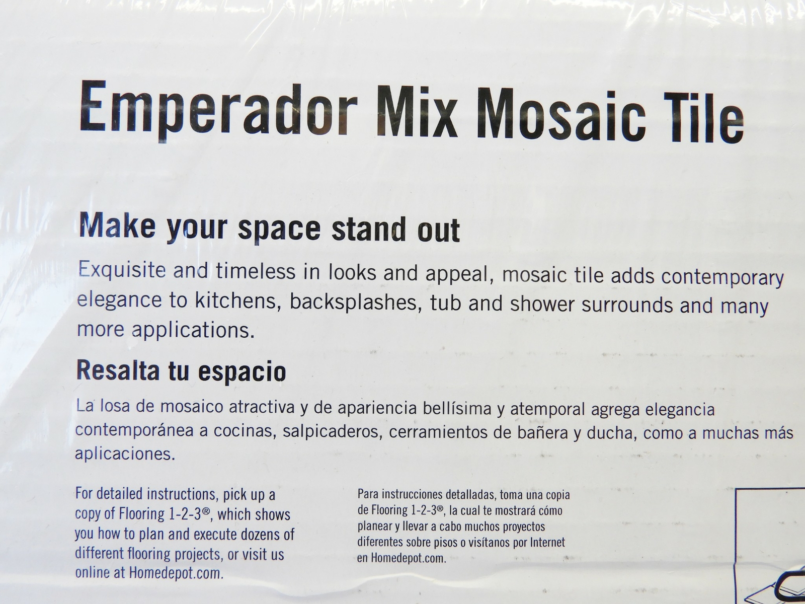 (10 sq ft) Emperador Mossaic Tile Back Splash Marble 10x 11.75″x11.75″x9mm