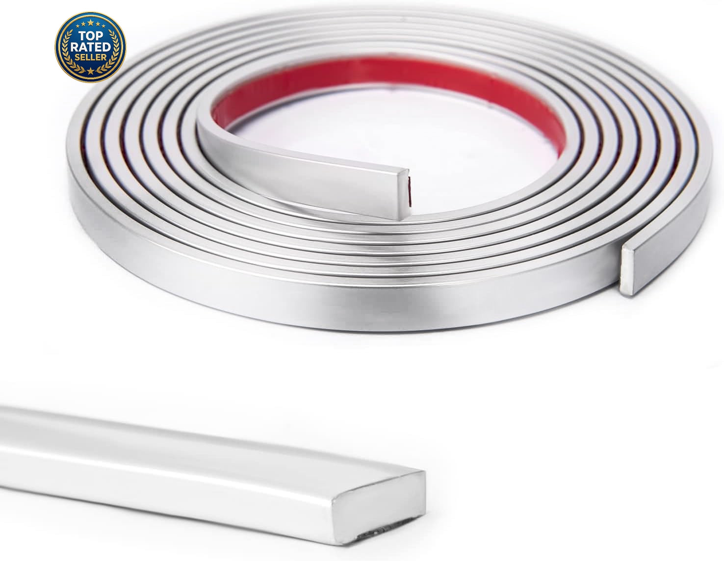 10 Ft Peel and Stick Flexible Vinyl Molding Trim for Wall Tile Edges, Kitchen Ba