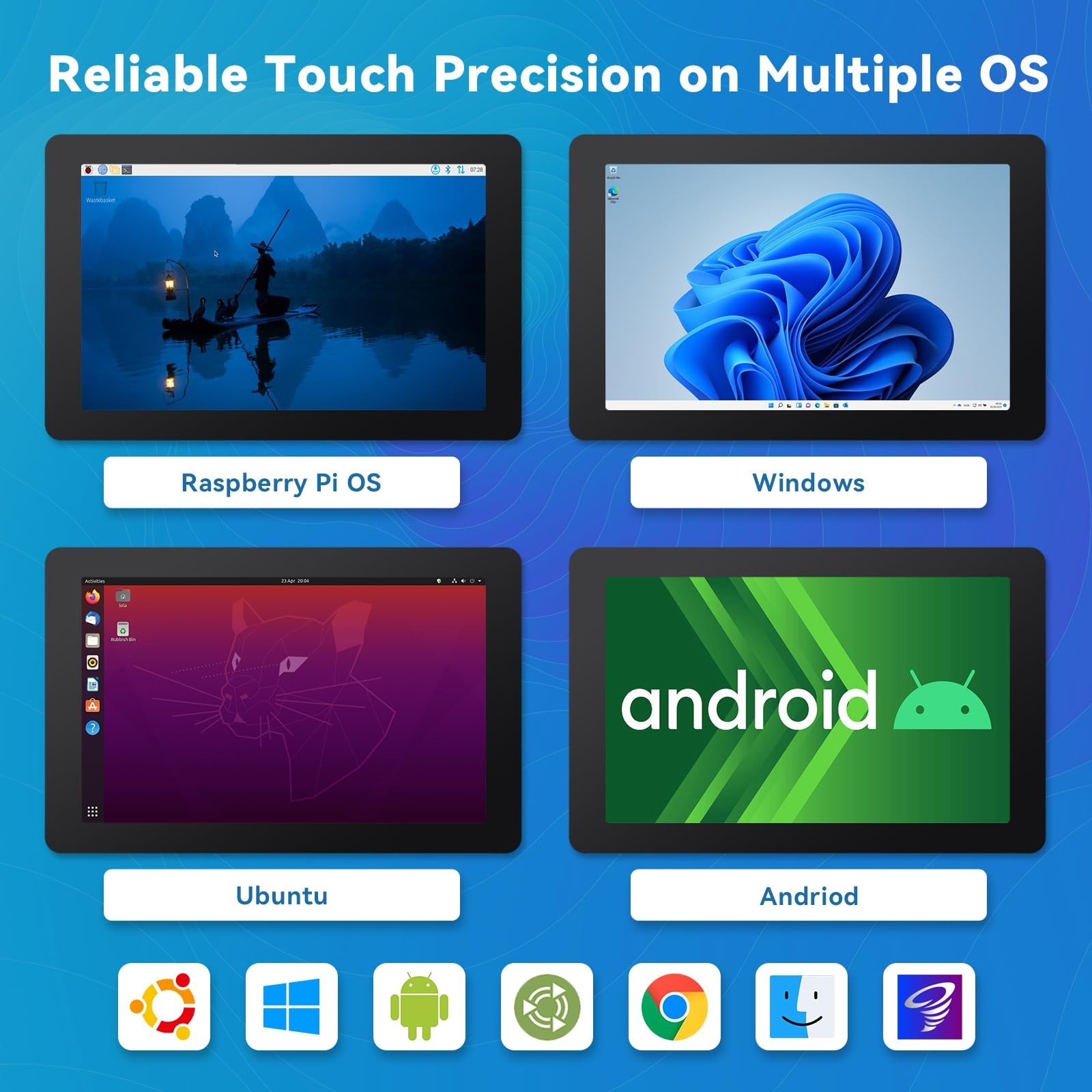 SunFounder Latest 10 Inch DIY Touch Screen All-in-One Solution for Raspberry …