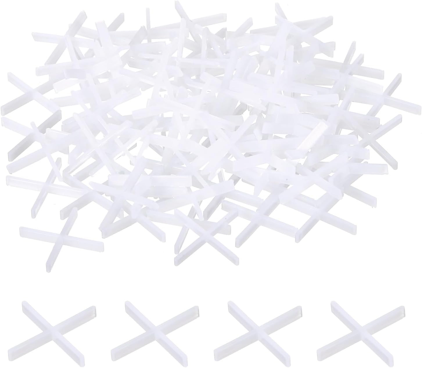 300Pcs Tile Spacers 1Mm 3/64″ Wall Floor Tile Plastic Cross Spacer for Ceramic T