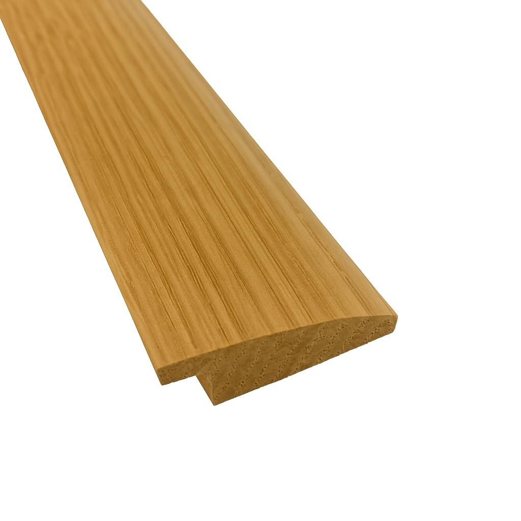 3 FT 1 3/8″ Wide Solid Oak Overlap Transition Strip with 1/4″ High Overlap