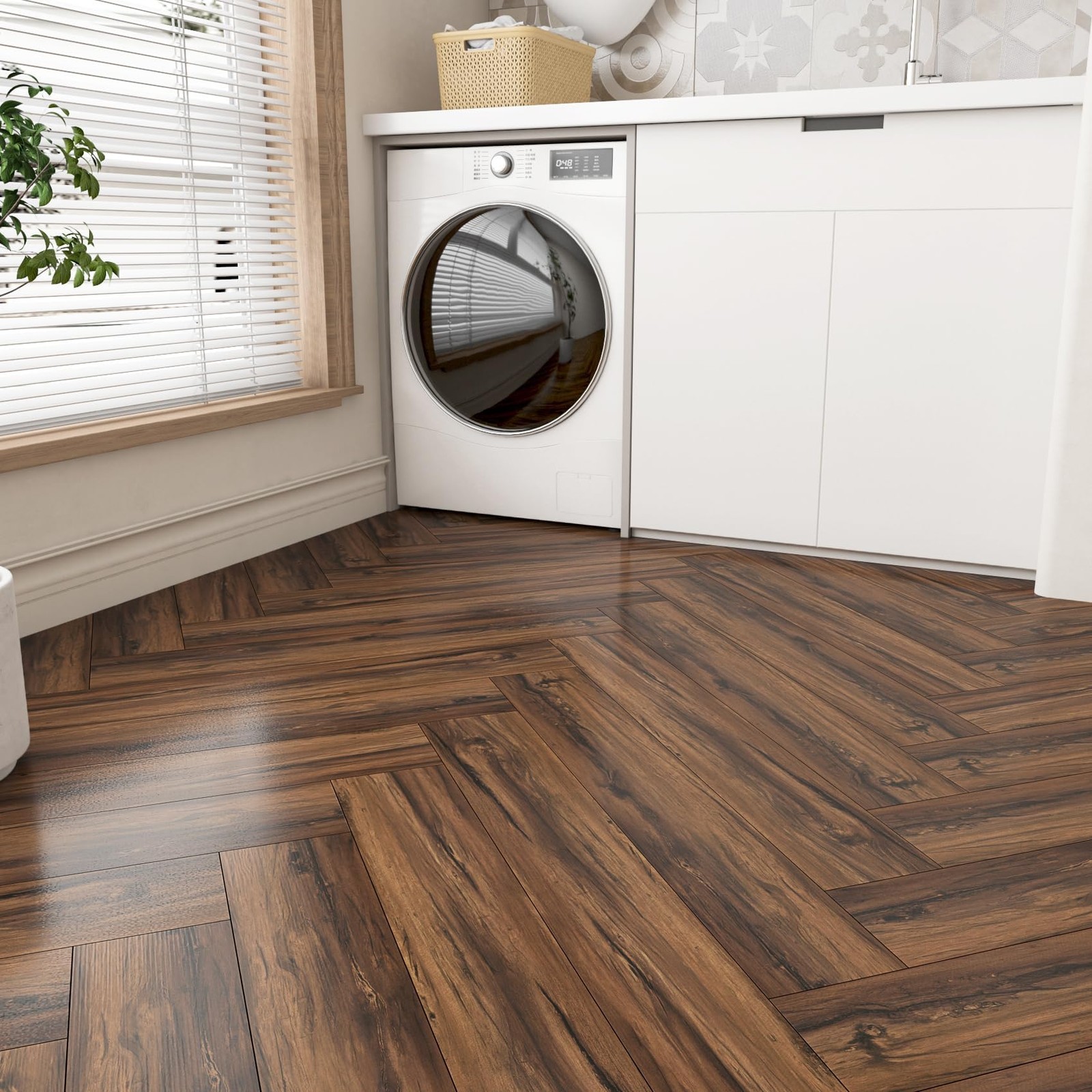 18-Pack 36″x6″ Peel and Stick Barn Wood Floor Tile Stickers Peel and Stick Ba…