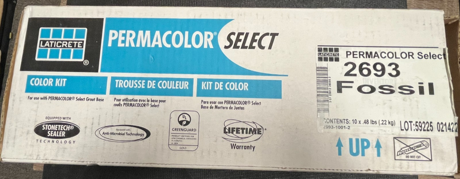Laticrete Permacolor Select Fossil 2693 9 x 48 lb Grout Lot of 9